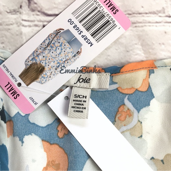 NWT $168 Joie Limited Edition Bohemian Floral Peasant Top - Picture 14 of 16